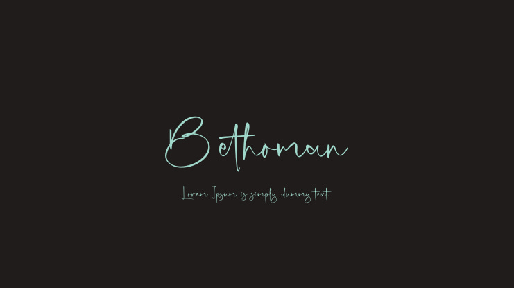 Bethoman Font