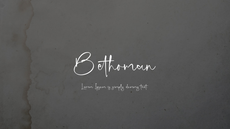 Bethoman Font