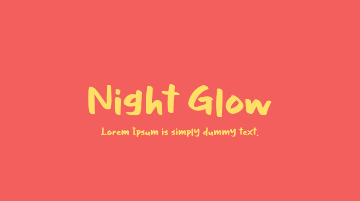 Night Glow Font