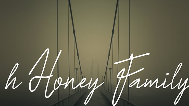 h Honey Family Font