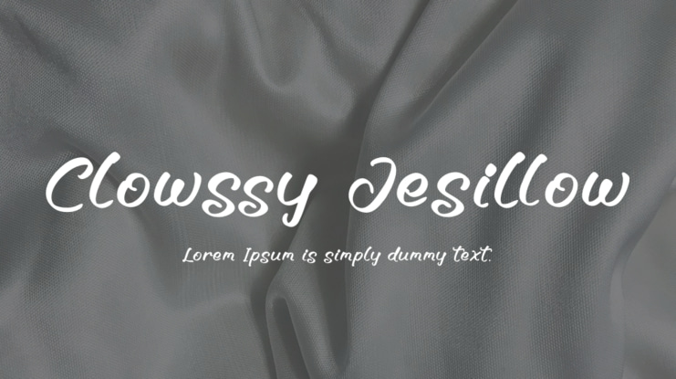 Clowssy Jesillow Font