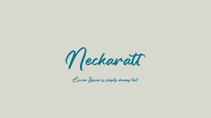 Neckaratt Font
