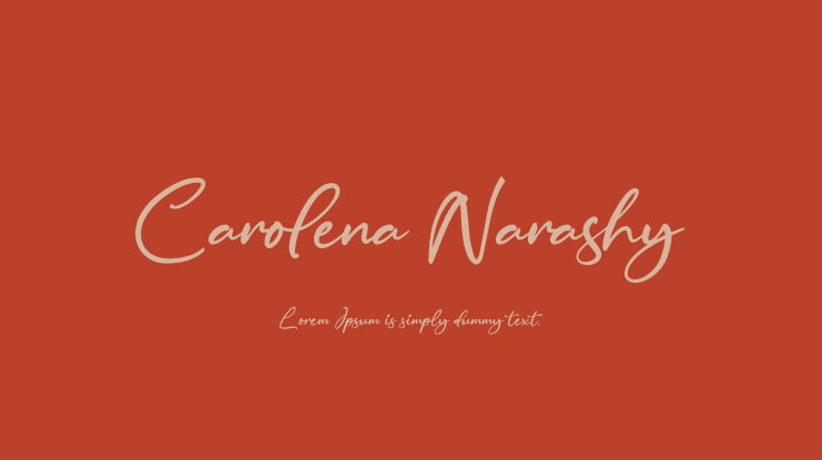 Carolena Narashy Font