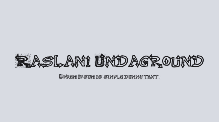Raslani Undaground Font