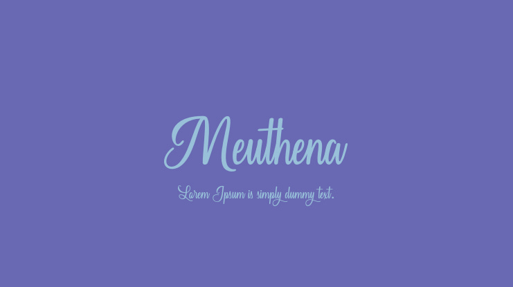 Meuthena Font