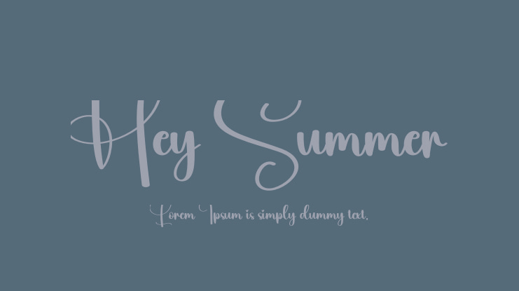Hey Summer Font
