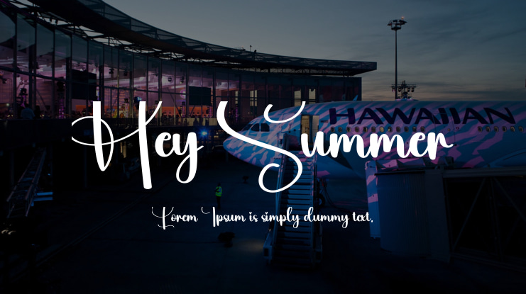 Hey Summer Font