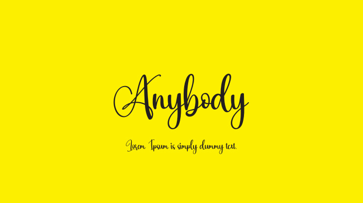 Anybody Font