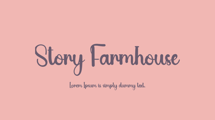 Story Farmhouse Font