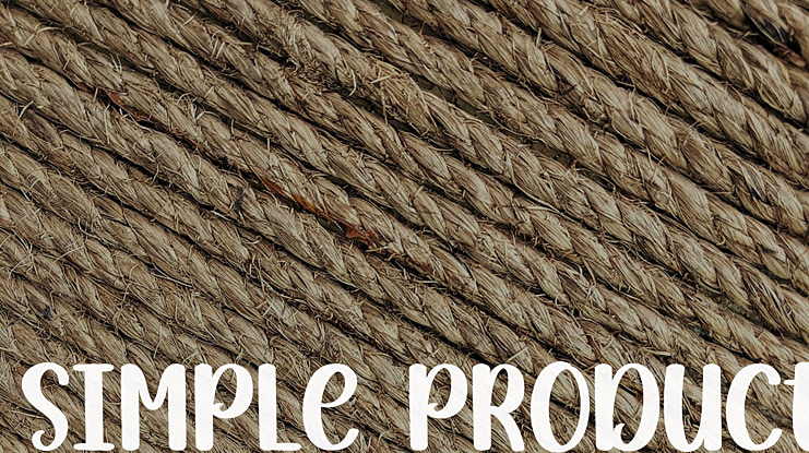 Simple Product Font