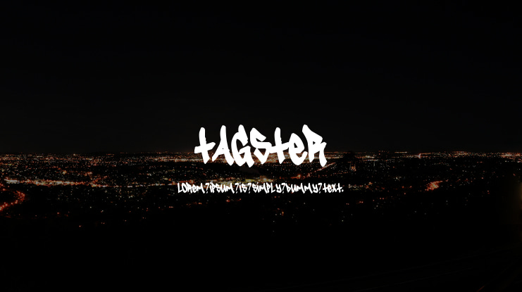 Tagster Font
