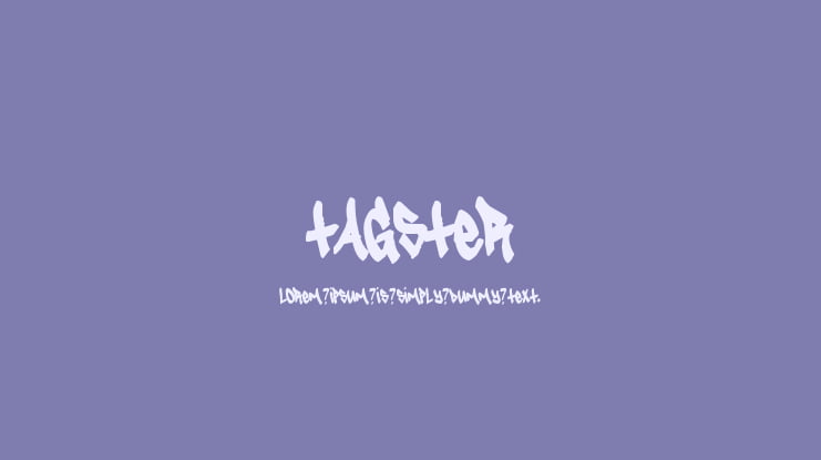 Tagster Font