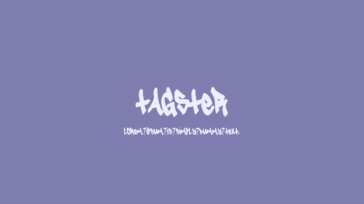 Tagster Font