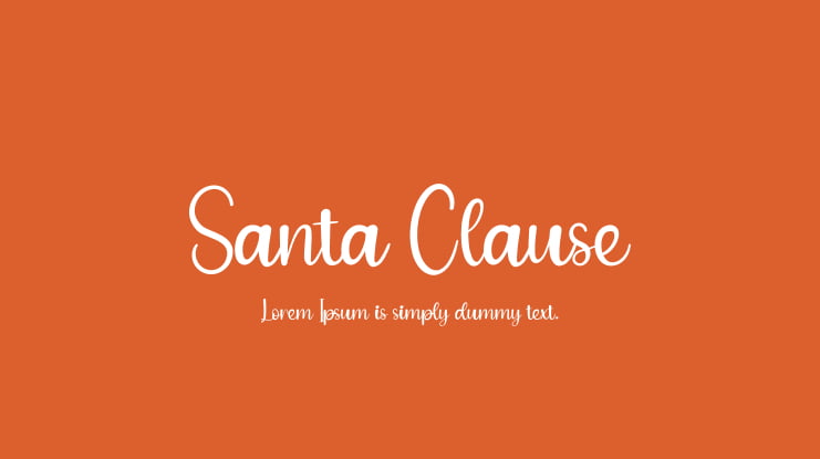 Santa Clause Font