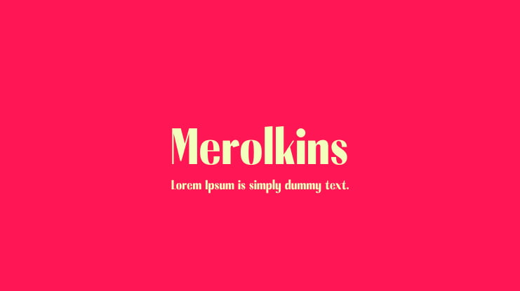 Merolkins Font