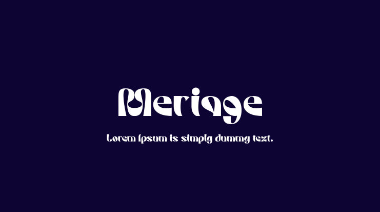 Meriage Font