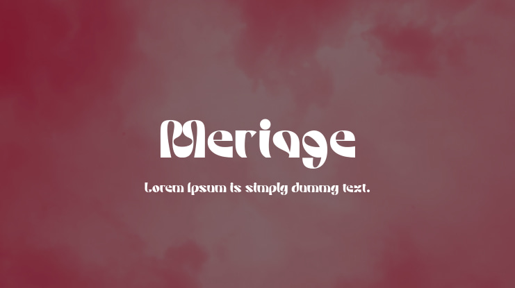 Meriage Font
