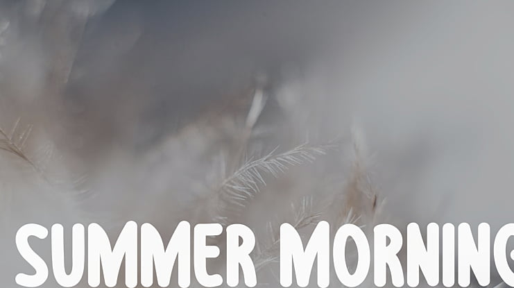 Summer Morning Font