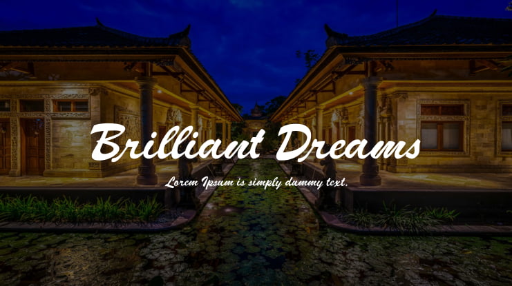 Brilliant Dreams Font
