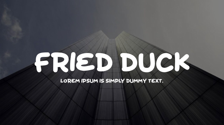 Fried Duck Font