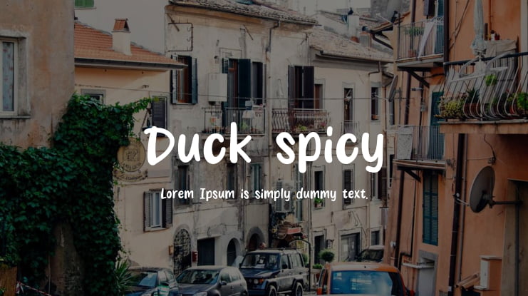Duck spicy Font
