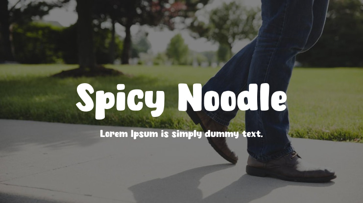 Spicy Noodle Font