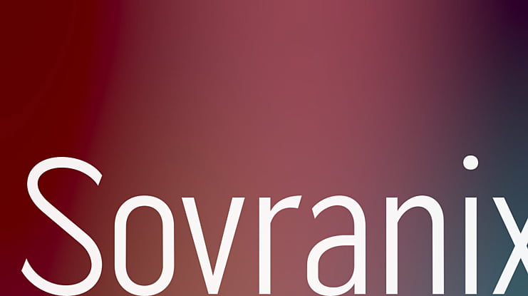 Sovranix Font Family