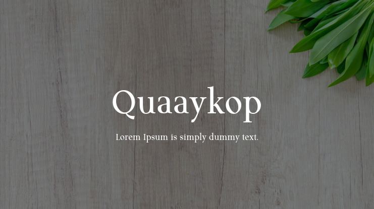 Quaaykop Font Family
