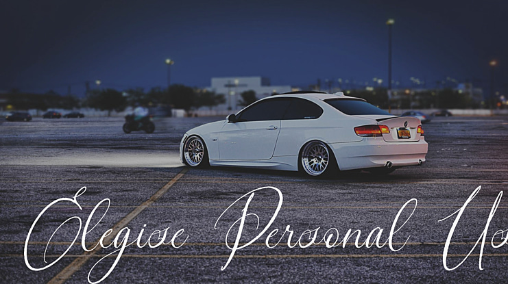 Elegise Personal Use Font