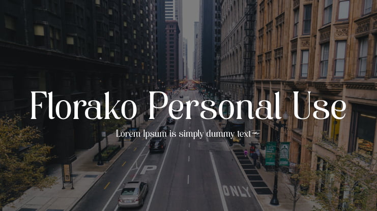 Florako Personal Use Font