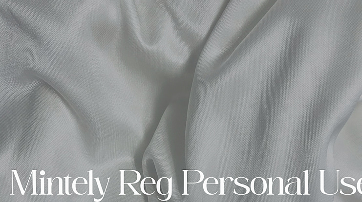 Mintely Reg Personal Use Font