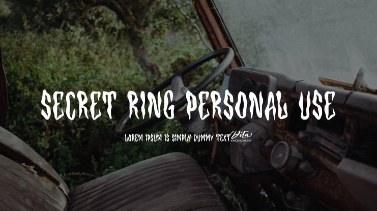 Secret Ring Personal Use Font