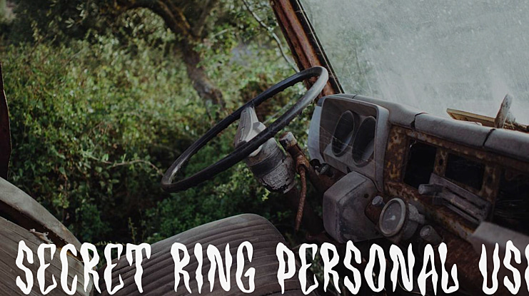 Secret Ring Personal Use Font
