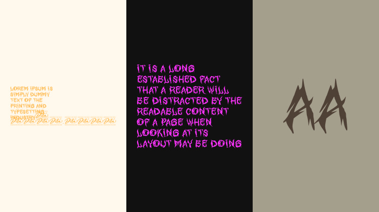 Night Scream Personal Use Font