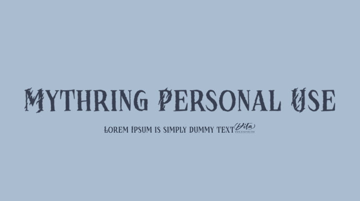 Mythring Personal Use Font