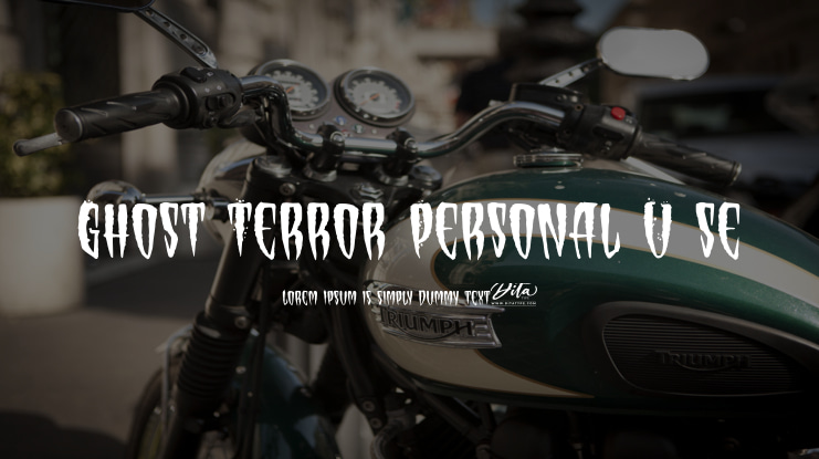 Ghost Terror Personal U se Font
