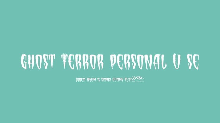 Ghost Terror Personal U se Font