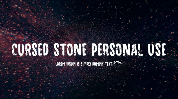 Cursed Stone Personal Use Font