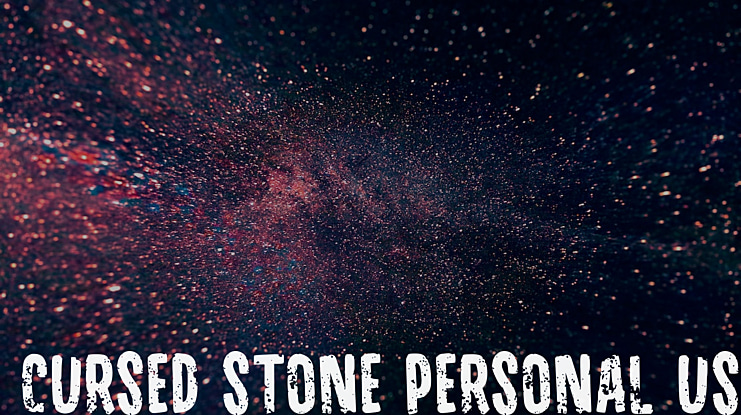 Cursed Stone Personal Use Font