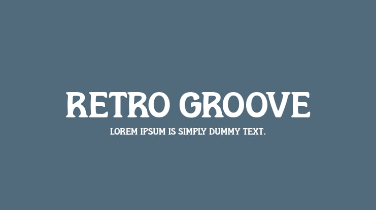 Retro Groove Font