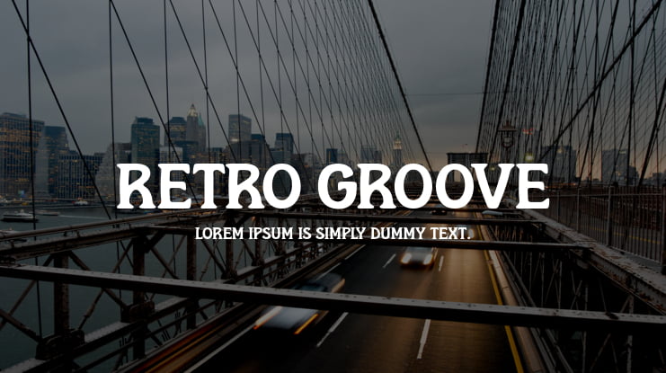 Retro Groove Font