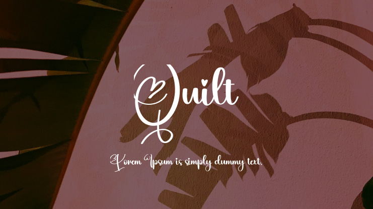 Quilt Font