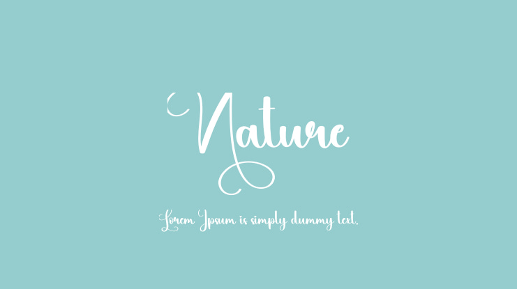 Nature Font