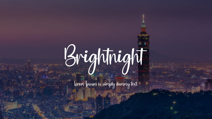 Brightnight Font