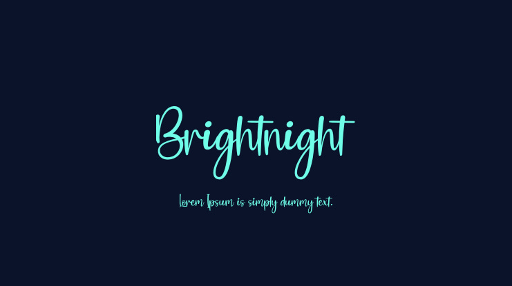 Brightnight Font