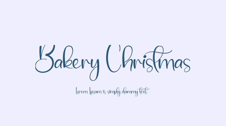 Bakery Christmas Font