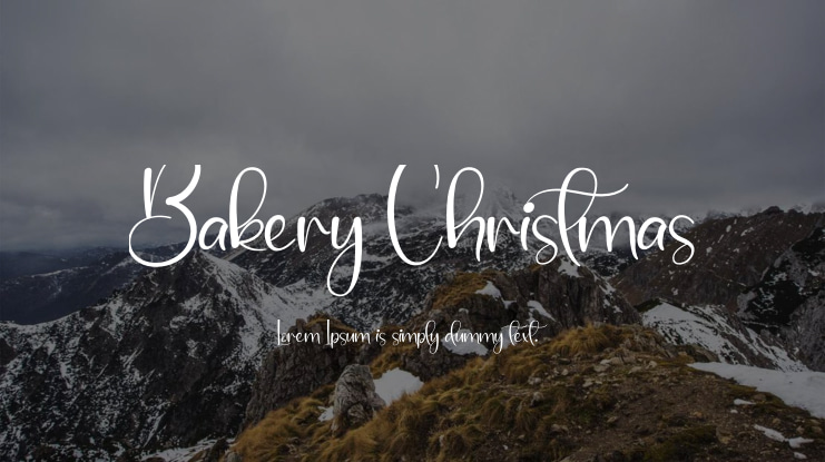 Bakery Christmas Font