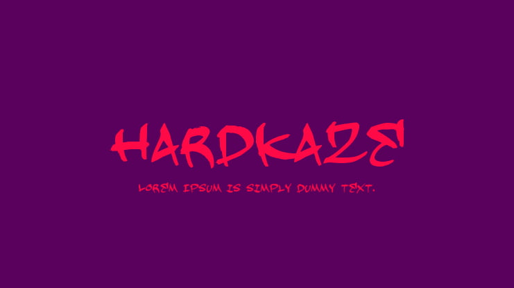 Hardkaze Font