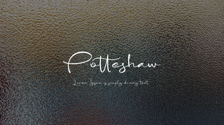 Potteshaw Font