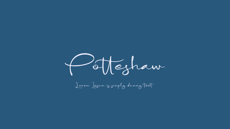 Potteshaw Font